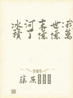 冰河末世:我囤积了亿亿万物资小说版