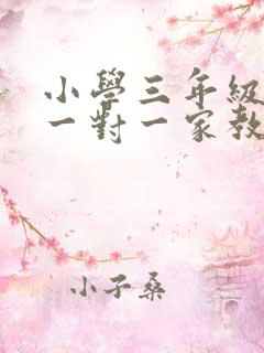 小学三年级数学一对一家教补课