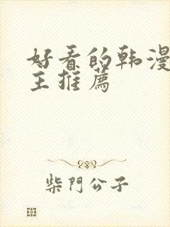 好看的韩漫双男主推荐