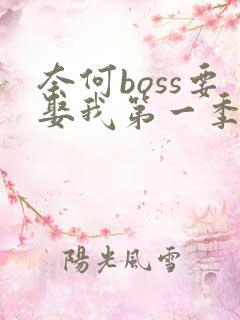 奈何boss要娶我第一季在线