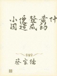 小便发黄什么原因造成的