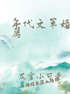 年代文军婚文推荐