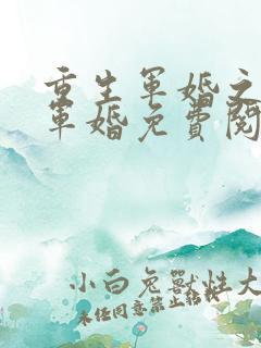 重生军婚之王牌军婚免费阅读