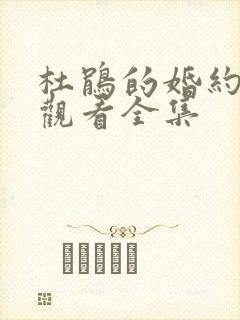 杜鹃的婚约免费观看全集