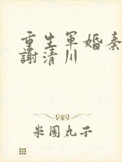 重生军婚秦诗芮谢清川