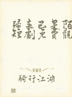 归来已是陌路人短剧免费观看全集