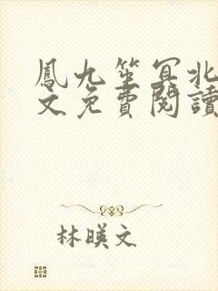 凤九笙冥北慎全文免费阅读笔趣阁