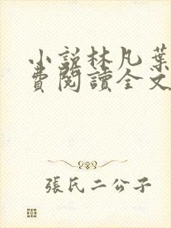 小说林凡叶惜免费阅读全文最新章节