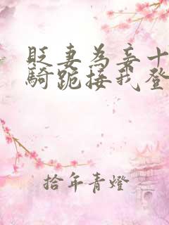 贬妻为妾十万铁骑跪接我登基短剧全集免费