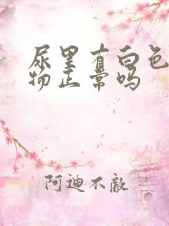 尿里有白色沉淀物正常吗