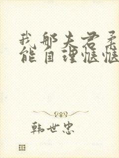 我那夫君柔弱不能自理惬惬容安txt