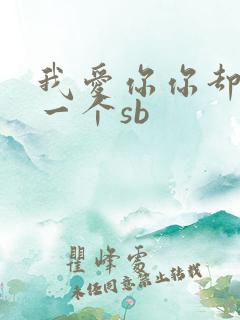 我爱你你却爱着一个sb