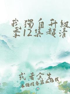 我独自升级第二季12集超清