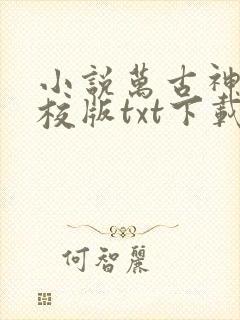 小说万古神帝精校版txt下载
