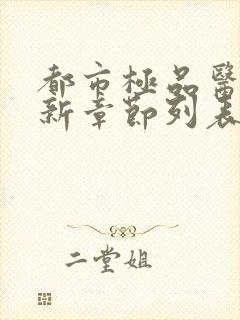 都市极品医神最新章节列表最