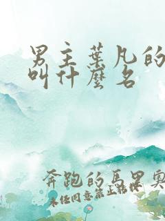 男主叶凡的小说叫什么名