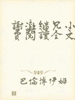 谢澈继兄小说免费阅读全文无弹窗