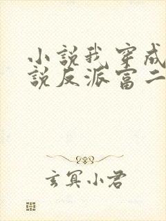 小说我穿成了小说反派富二代