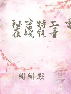 秘密特工 电影在线观看