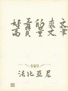 好看的爽文小说高质量文笔好