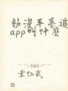 动漫平台追番的app叫什么