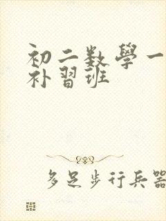 初二数学一对一补习班