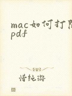 mac如何打开pdf