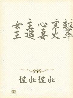 女主心寒离开男主追妻火葬场古言