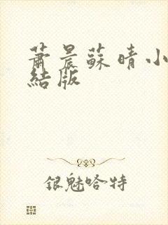 萧晨苏晴小说完结版