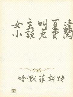 女主叫夏清欢的小说免费阅读