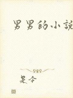 男男的小说推荐
