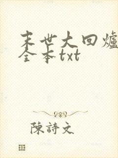 末世大回炉下载全本txt