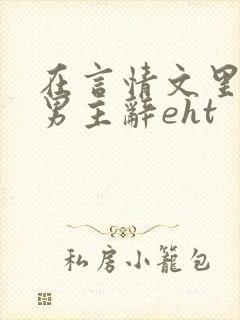 在言情文里撩直男主辞eht