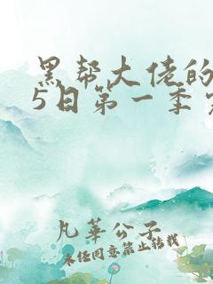 黑帮大佬的365日第一季完整观看高清免费