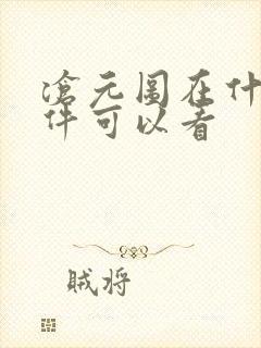 沧元图在什么软件可以看