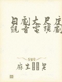 日剧大尺度免费观看电视剧