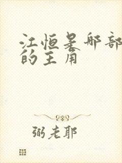 江恒是哪部小说的主角