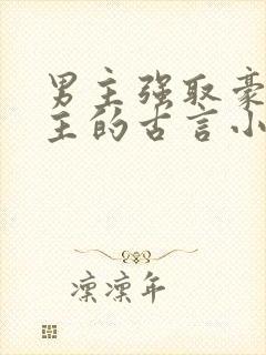 男主强取豪夺女主的古言小说