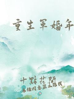 重生军婚年代文