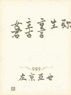 女主重生弥补夫君古言