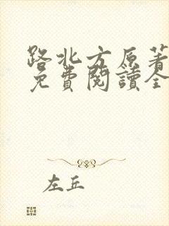 路北方原著小说免费阅读全文