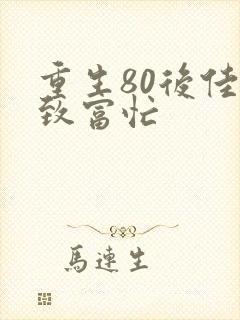 重生80后佳妻致富忙