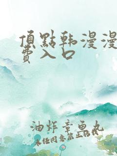 顶点韩漫漫画免费入口