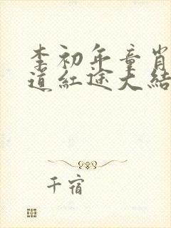 李初年童肖媛正道红途大结局