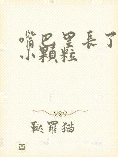 嘴巴里长了很多小颗粒