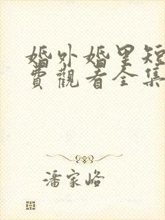 婚外婚里短剧免费观看全集完整