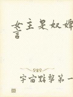 女主是奴婢的古言