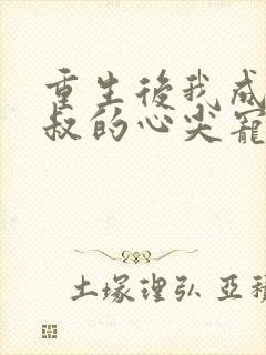 重生后我成了皇叔的心尖宠观看全集