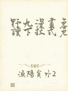 野九漫画免费阅读下拉式免费阅读