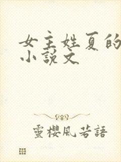 女主姓夏的重生小说文